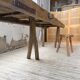 Brutalist popular art table XXL 3.5m/4m pine and oak