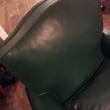 Fauteuil club année 50 vert