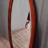Large beveled oval mirror