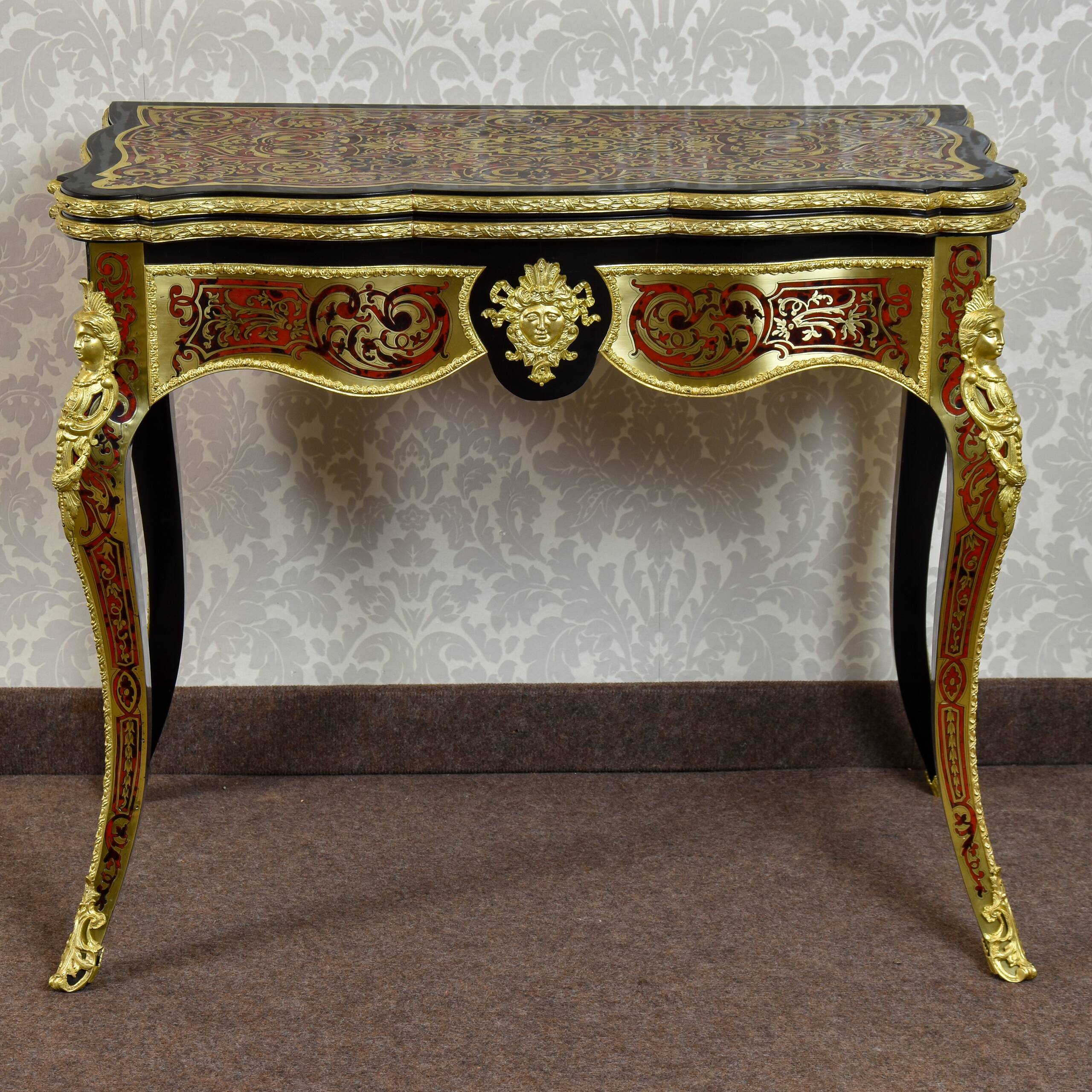 Boulle game table, Regency style - 19th century
