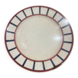 Old large round serving dish HBCM Béarn