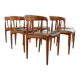 Set of 6 chairs Johannes Andersen voor Uldum stoelen -