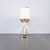 Lampe de table en métal doré des années 70
