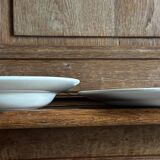 Set of 7 dinner plates and one soup plate Digoin Sarreguemines