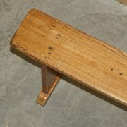 Paire de bancs victorienne en chêne