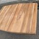 Art Deco extendable dining table, renovated in solid walnut with a central leg, 193.