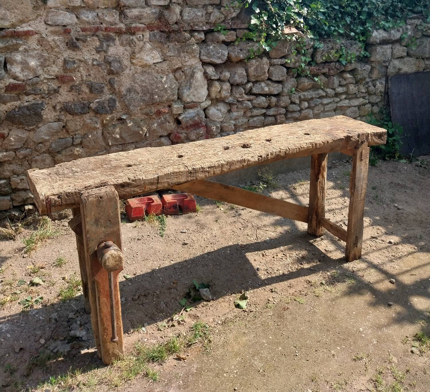 Wooden workbench