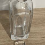Very beautiful bottle / carafe, square in very heavy “crystal”