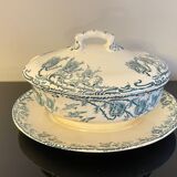 Longwy Ironstone Gravy Boat with Lid, Richelieu Model