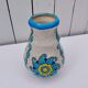 Glazed earthenware vase, floral/sun decoration, Catteau, Boch