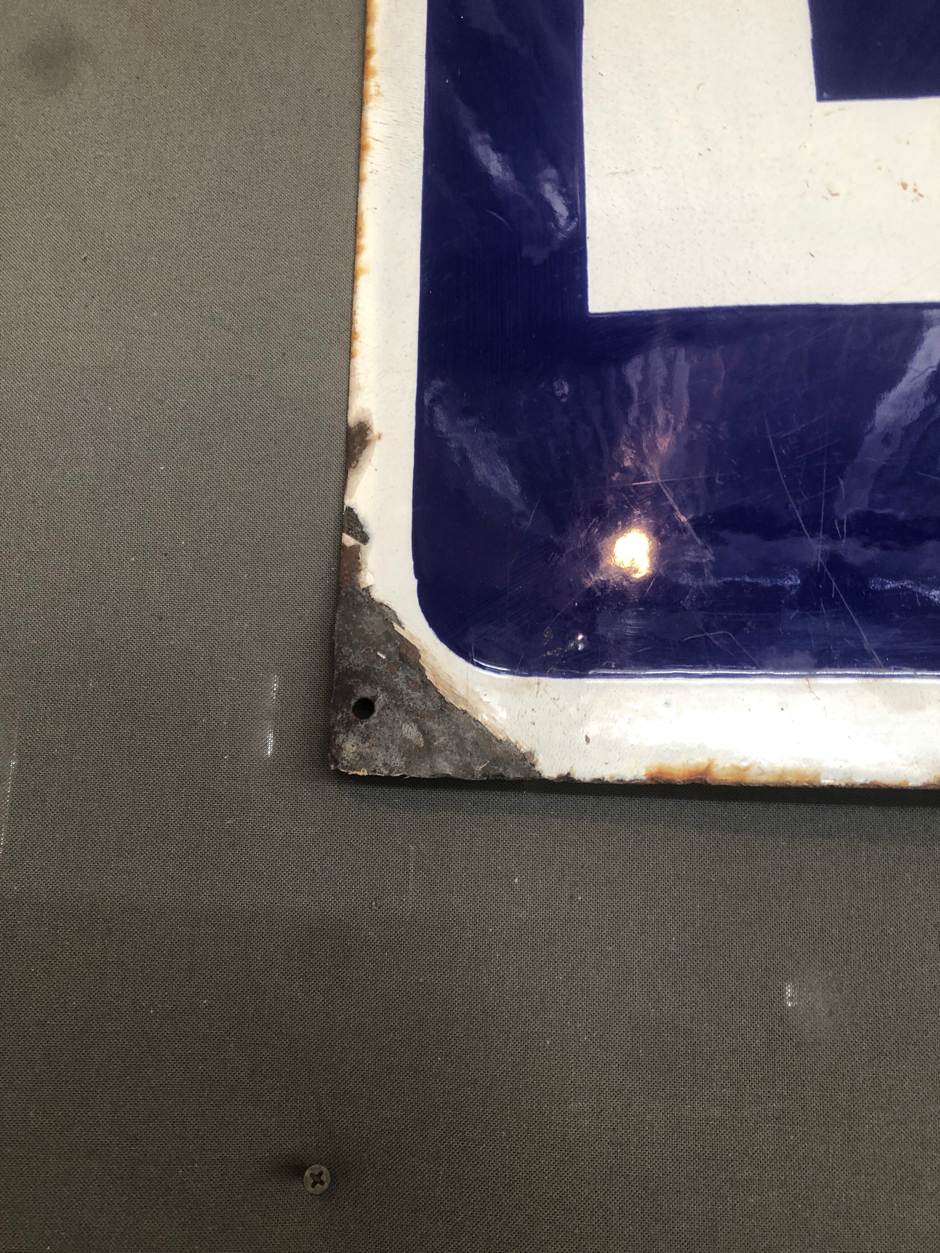 Enamelled plate "Chocolat Louit"