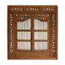 Carved wooden window mirror - 130x120cm