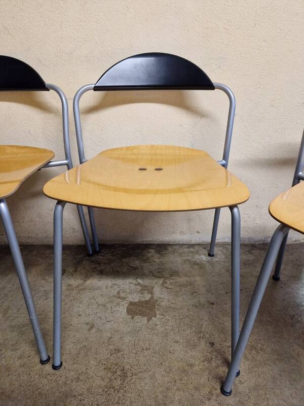 Vico Magistretti for Fritz Hansen - Set of 4 beech chairs MB9918