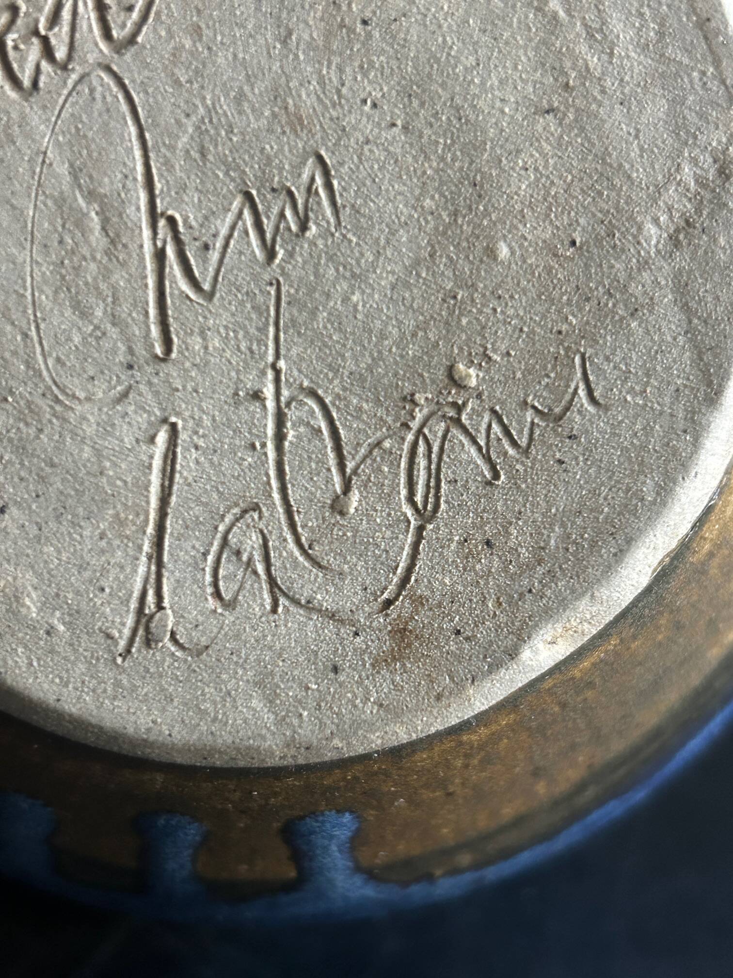 vase signed La Borne
