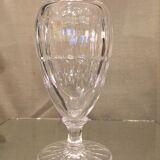 Vase soliflore en cristal taille col evase