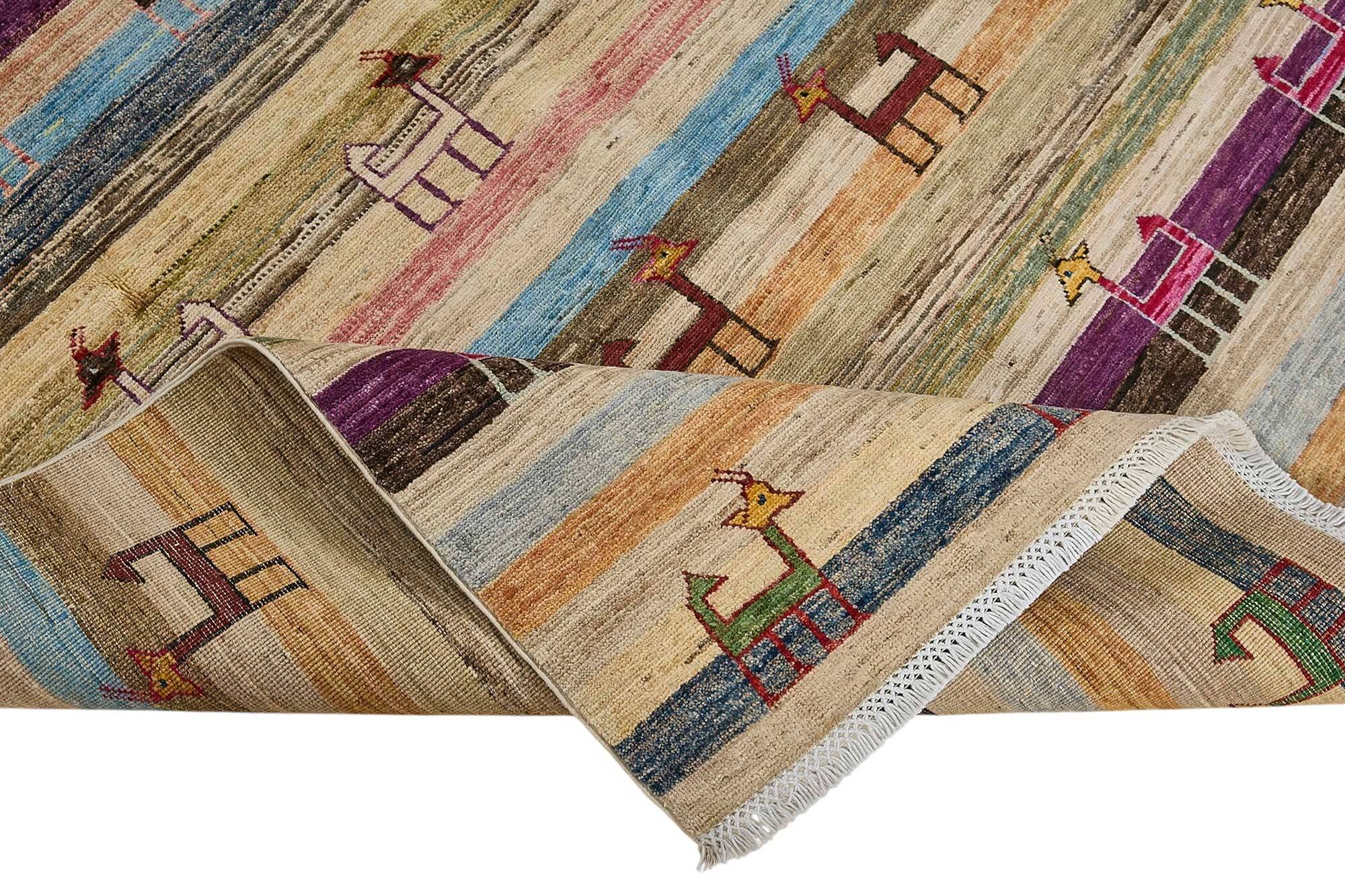 Turkish Handknotted Wool Oushak Rug 177 cm x 228 cm