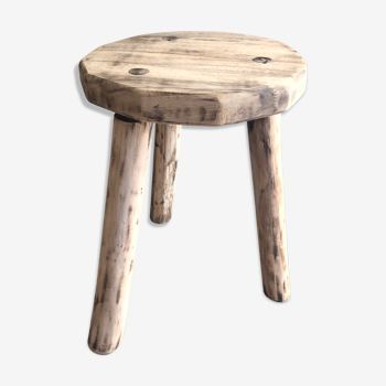 Tabouret tripode bois