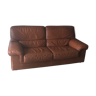 Canapé cuir vintage couleur cognac