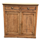 Raw wood sideboard