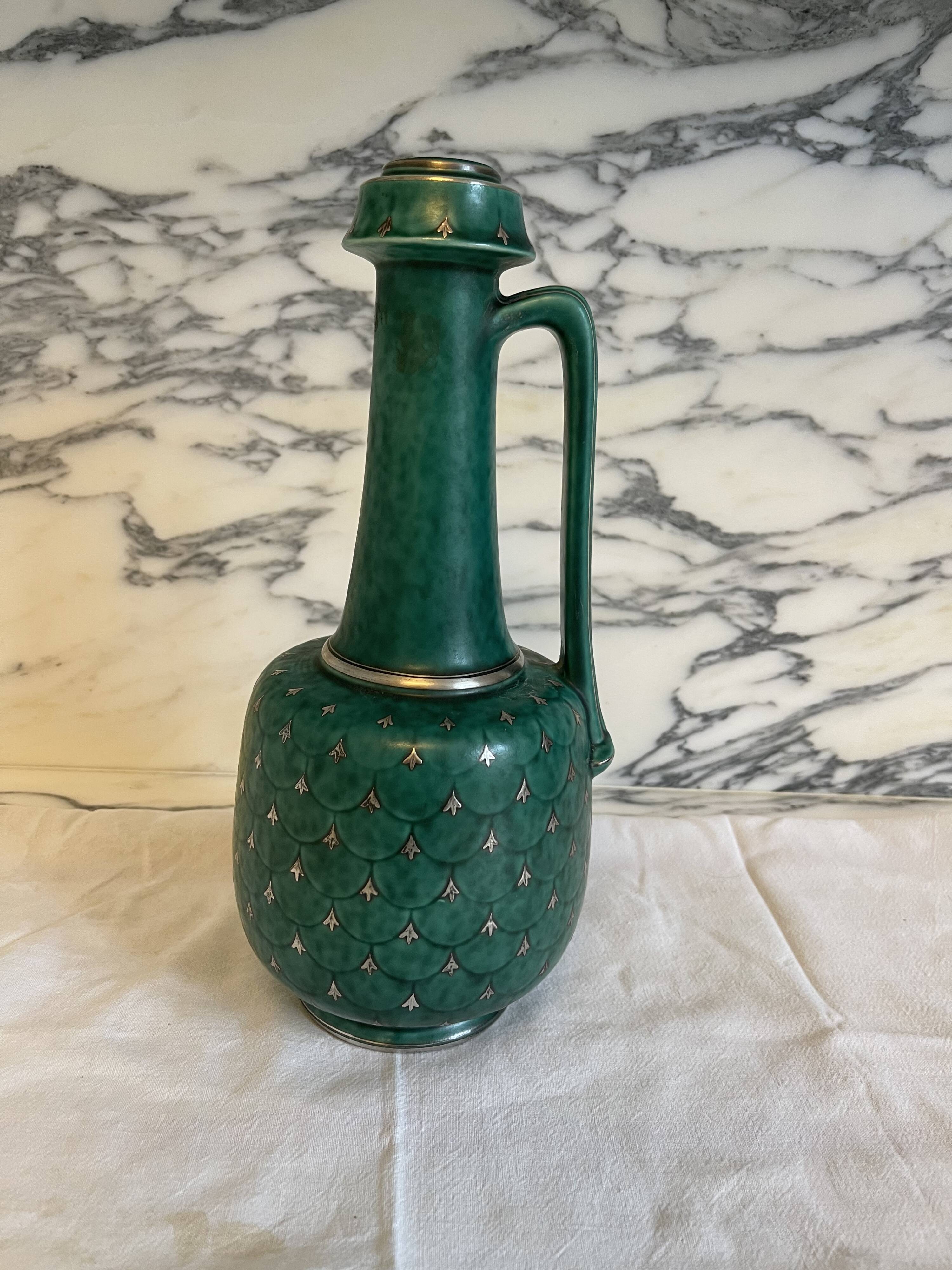 Vase Gustavsberg argenta wilhelm kage