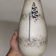 Vase au décor graphique , vintage ceramique , années 50-60s