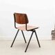 Galvanitas S35 oak and brown chair