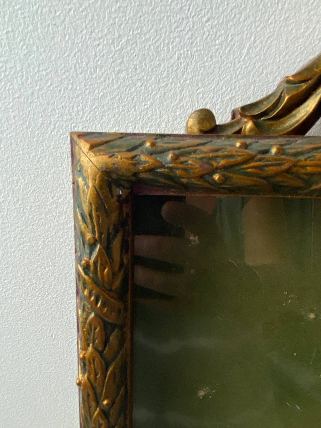 Wooden and glass wall display case