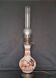 Electrified gas lamp with a hand-painted Chinese porcelain body
