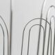 Vintage chrome-plated metal basket in Space Age 1980s design – silver storage for magazines, throws, 37x42x34 cm