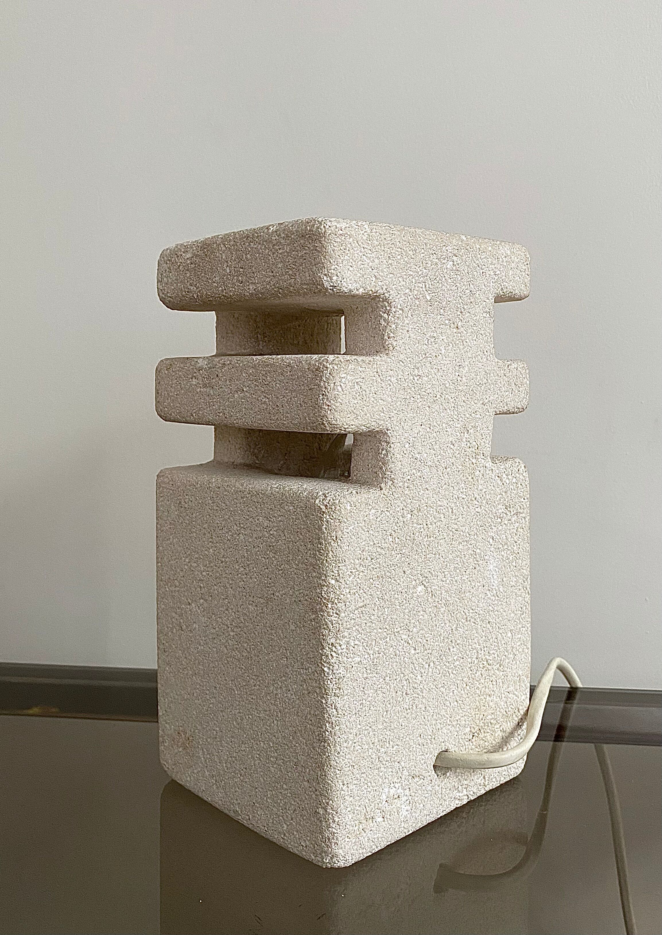 Albert Tormos stone lamp, 1970
