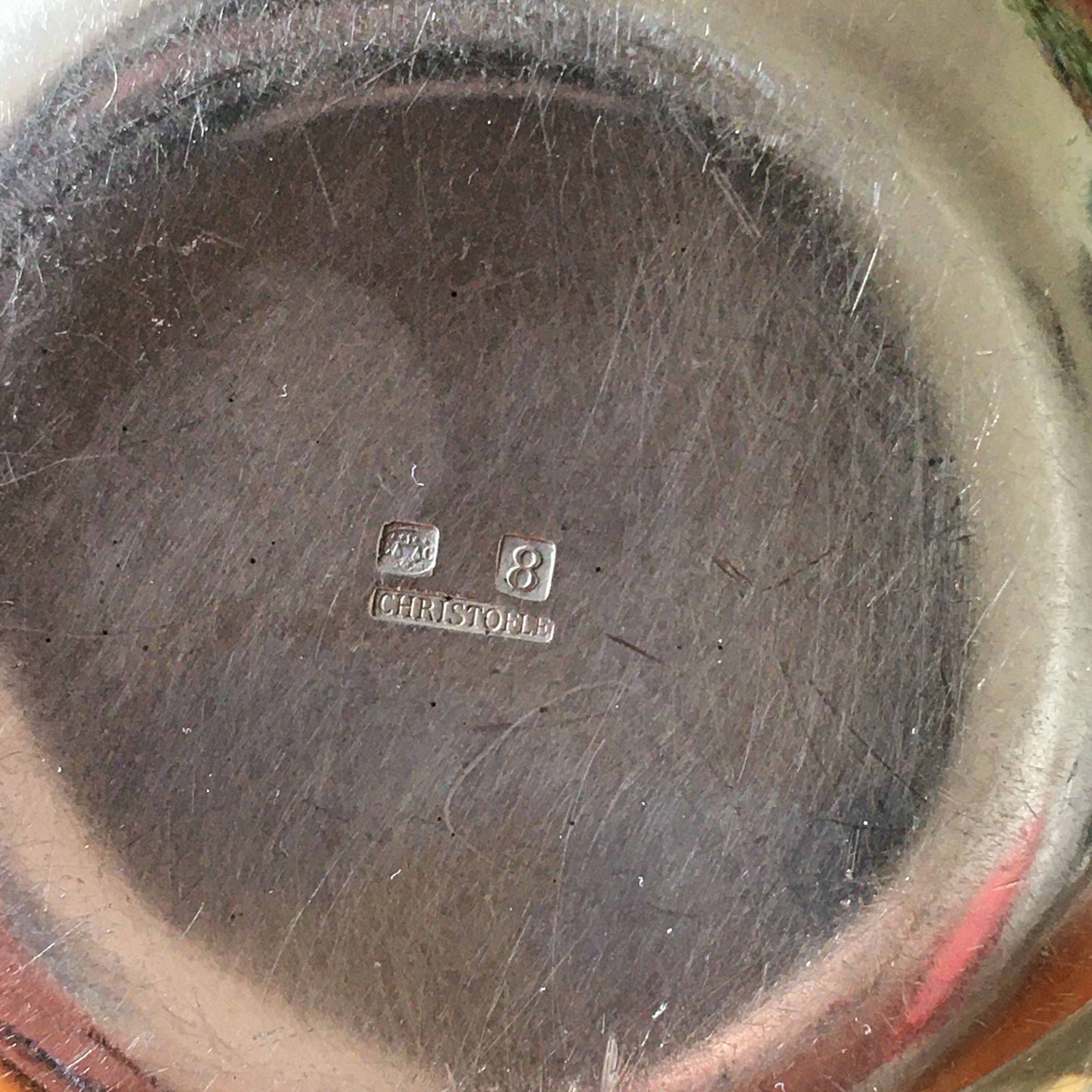 Christofle 2 silver metal cups