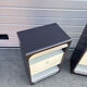 Pair of vintage Space Age bedside tables – Retro-futuristic design