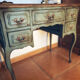 Antique patinated desk, Toscana finish, unique piece.
