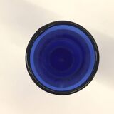 Carafe italienne en verre bleu