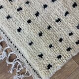 Tapis berbère a pois fait main 250 X 150 CM