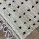 Tapis berbère a pois fait main 250 X 150 CM