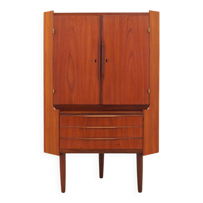 Meuble d'angle en teck, design danois, années 1970, production : Danemark