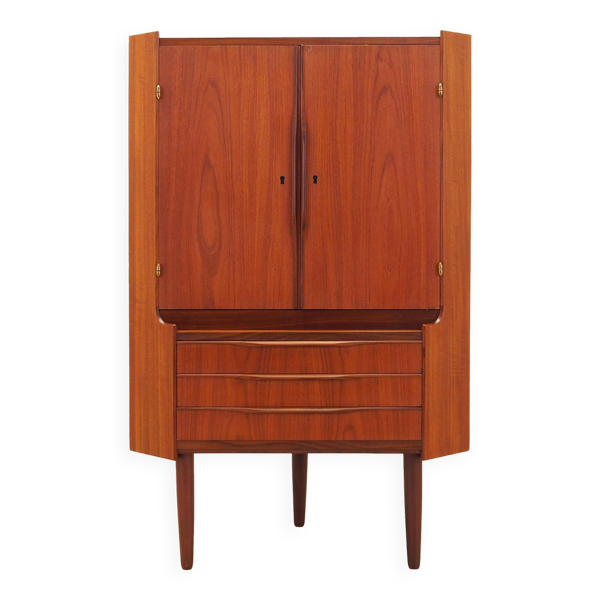 Meuble d'angle en teck, design danois, années 1970, production : Danemark