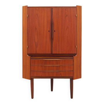 Meuble d'angle en teck, design danois, années 1970, production : Danemark