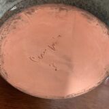 Vintage ceramic table lamp signed