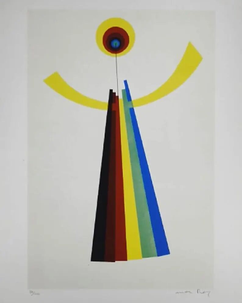 Lithographie en édition limitée de Man Ray des années 1970.