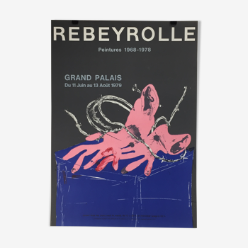 Poster exhibition REBEYROLLE at the Grand Palais (1979)