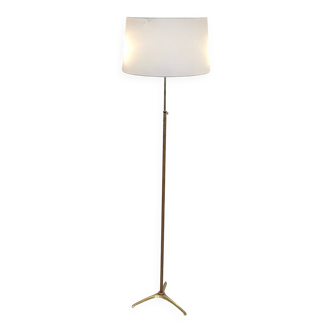 Italian modernist adjustable brass floor lamp