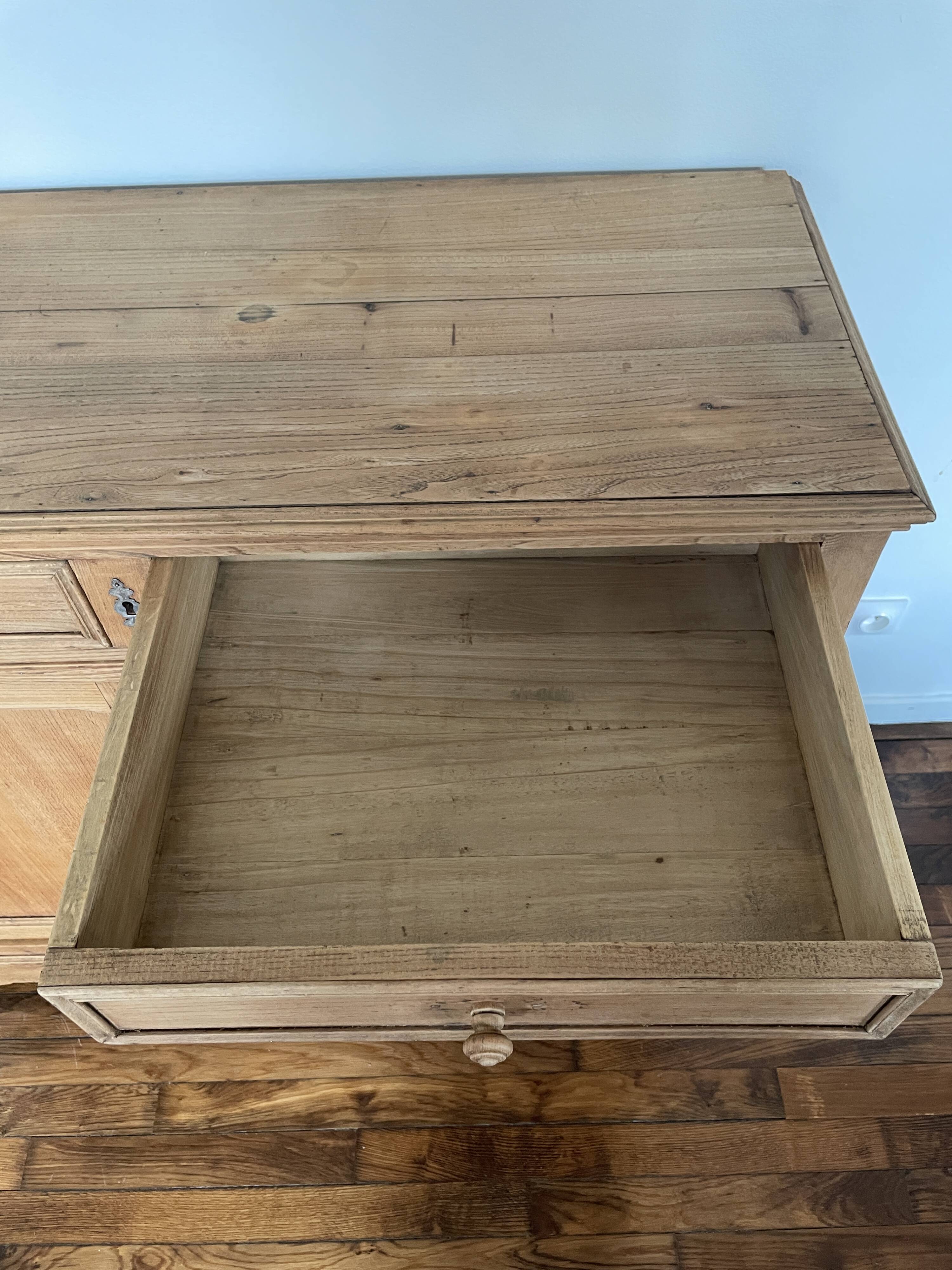 Rustic Buffet Raw Wood