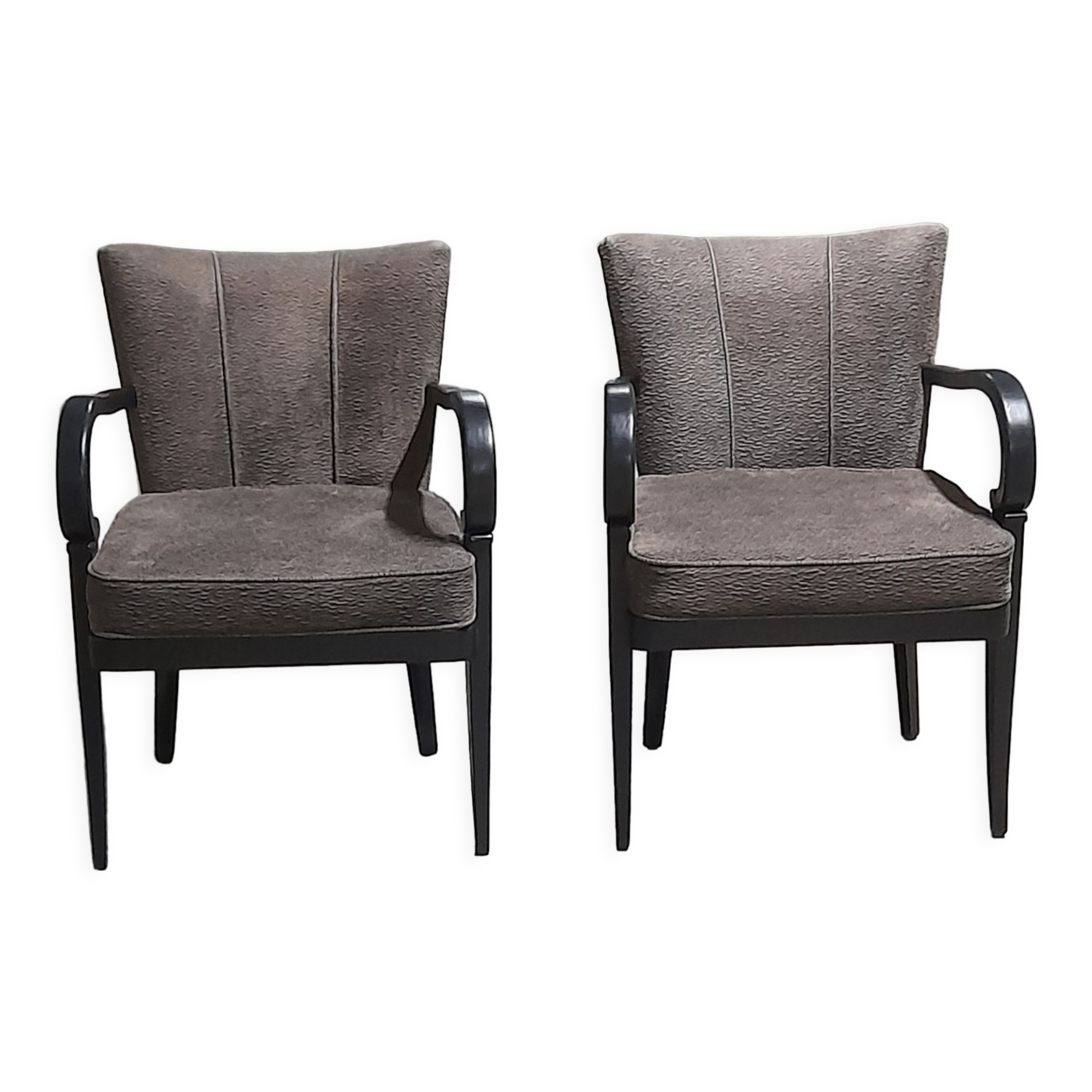 Pair of contemporary bridge armchairs