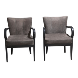 Paire de fauteuils bridge contemporains