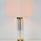 Vintage Regency Acrylic & Brass Table Lamp, Italy, 1970s