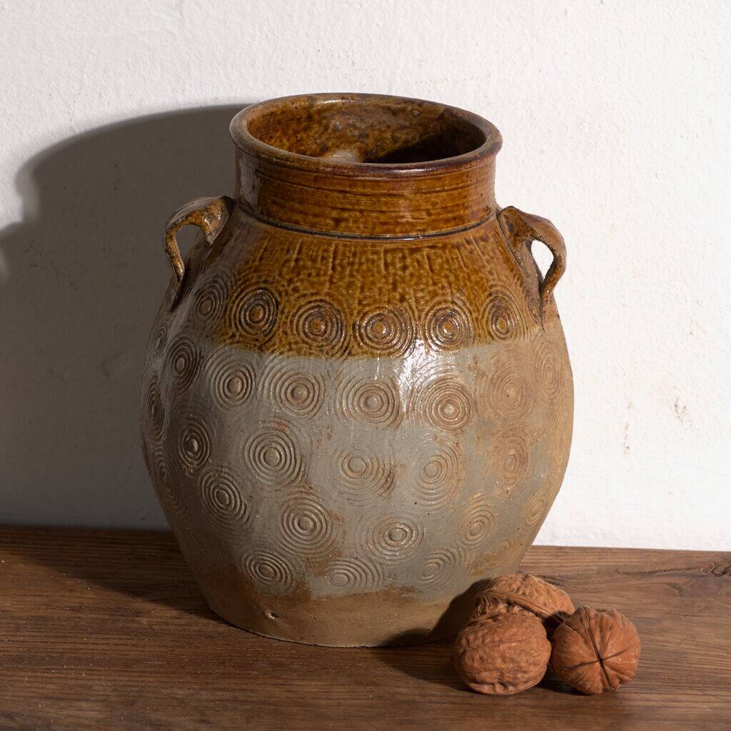 Vase ancien chinois en grès émaillé – Chine, vers 1900