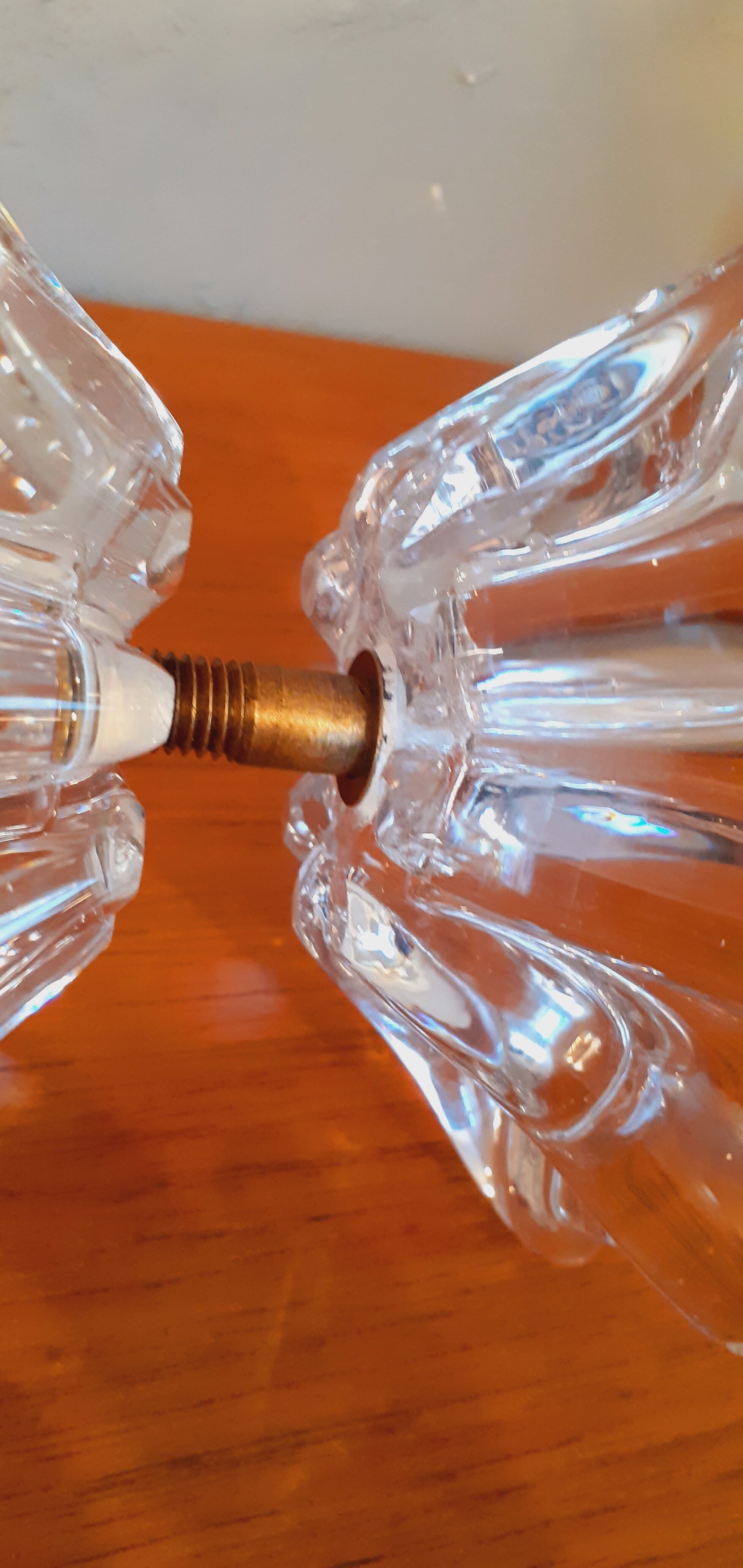 50 year year freeform molded glass door handle