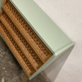 Vintage rattan chest of drawers 1960